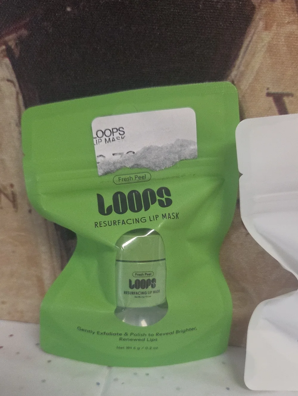 LOOPS Exfoliatijg And Ultra Hydrating Lip Mask Duo - Green & White